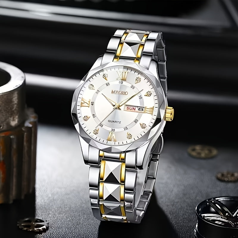 Men’s Stainless Steel Quartz Watch