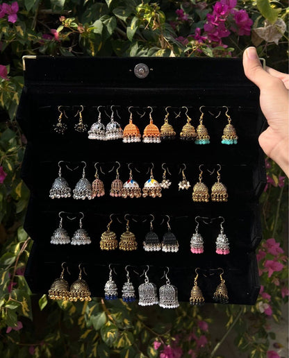 Black jhumka box (only box)