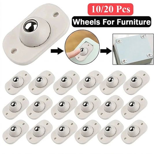 🔄 360° Swivel Furniture Moving Wheels – Heavy Duty & Easy Glide