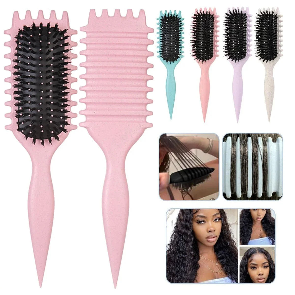 Detangling Hair Styling Brush Curl