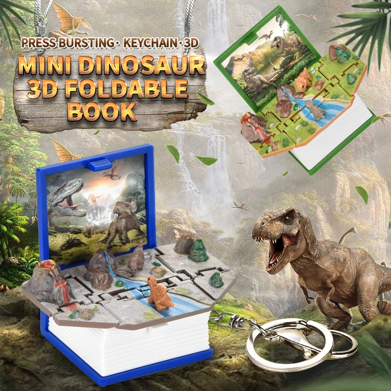 Dinosaur 3D Pop-Up Keychain