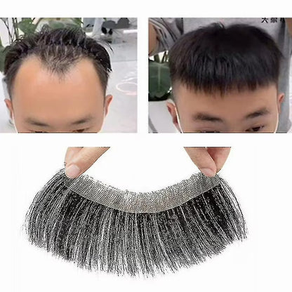 Men’s frontal stick-on hairline with natural human hair (Brand – Anemone)