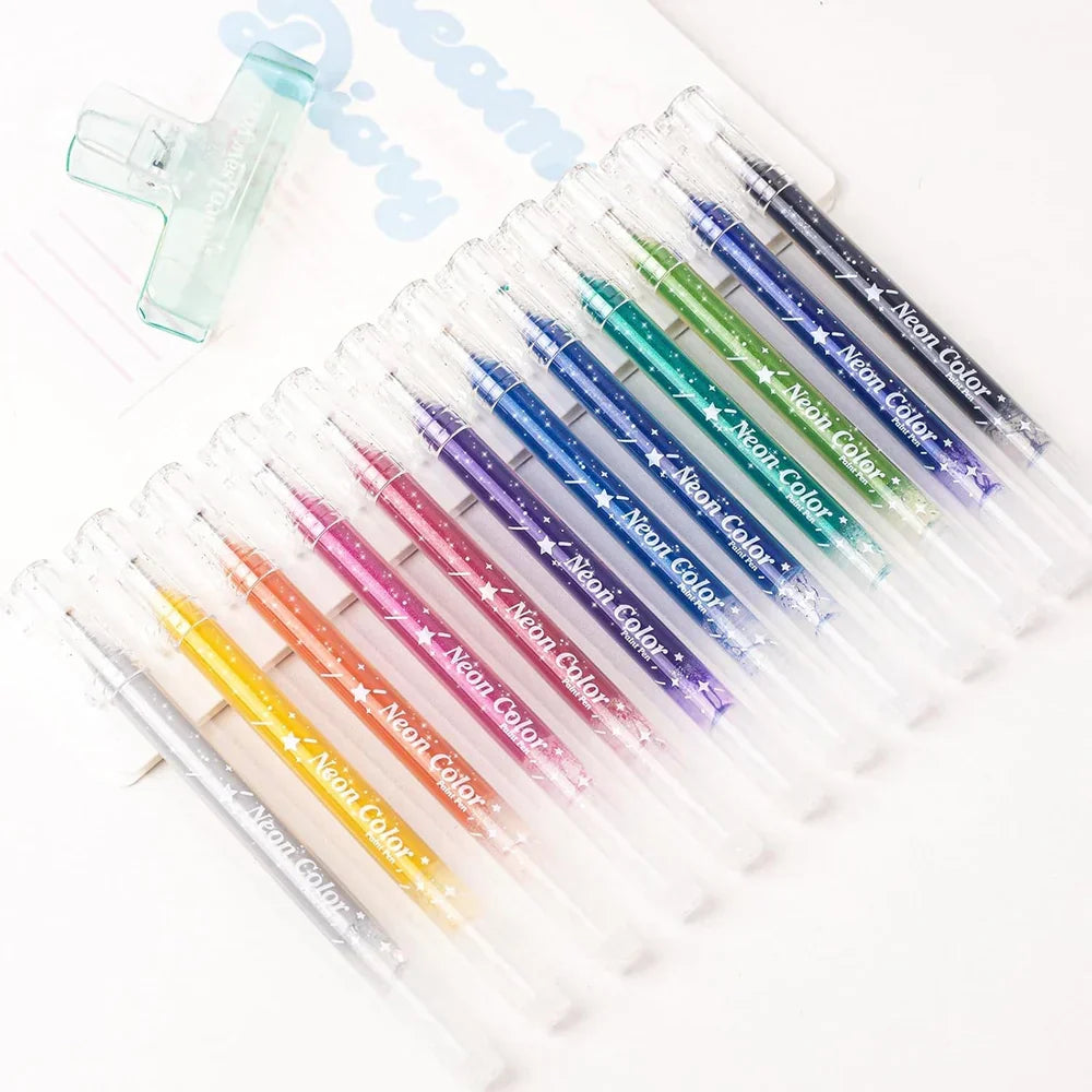 Vibrant Glitter Gel Pen Collection ✨🎨