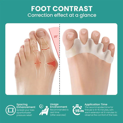 Soft Silicone Toe Spacer & Foot Corrector