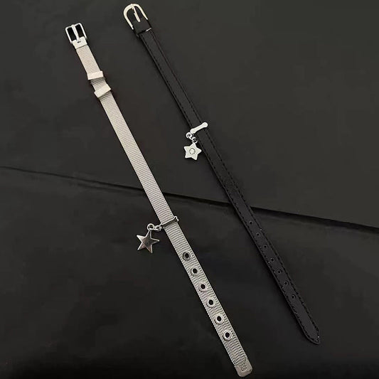 Y2K Star Pendant Adjustable Bracelet