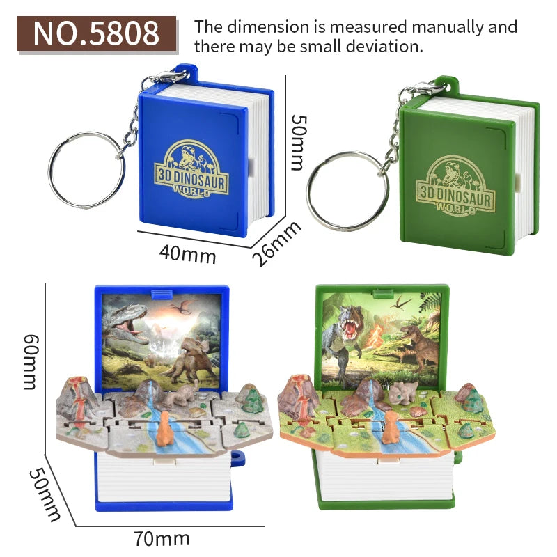 Dinosaur 3D Pop-Up Keychain
