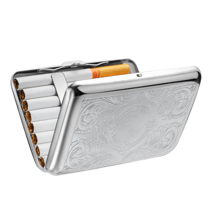 Stainless Steel Cigraette & Card Holder Wallet For Men