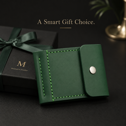 Matte Green Leather Wallet