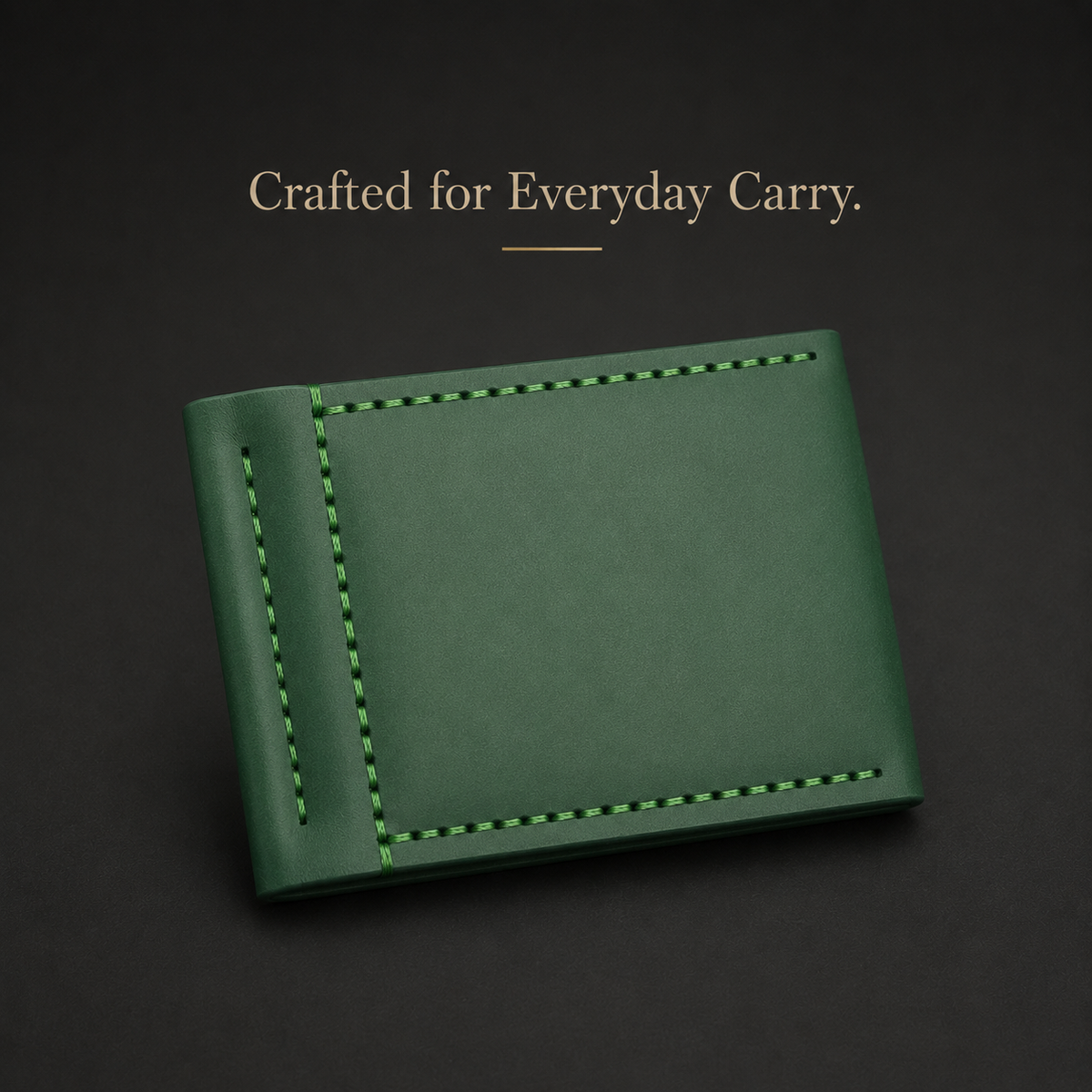 Matte Green Leather Wallet
