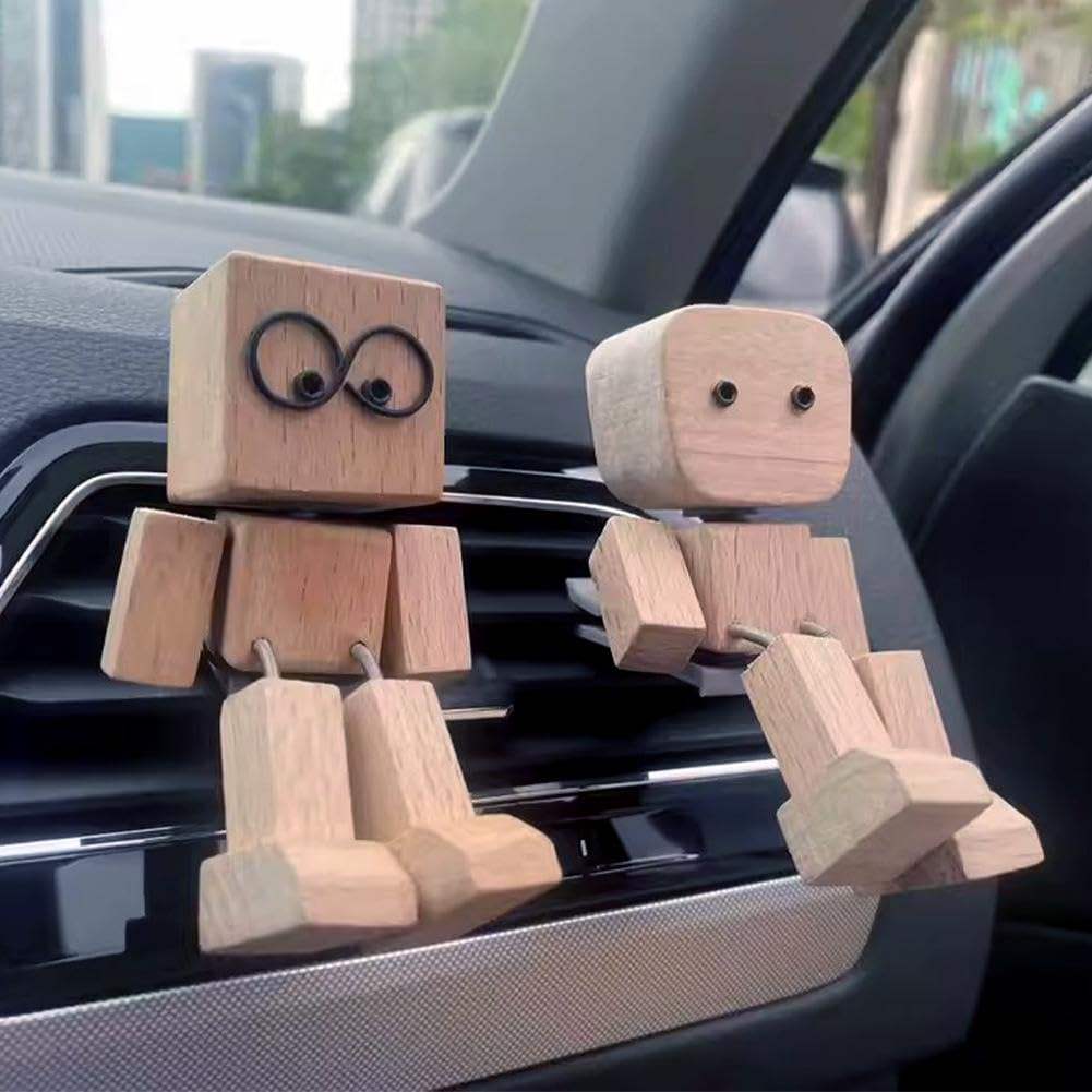 Handcrafted Wooden Block Buddy Figurine