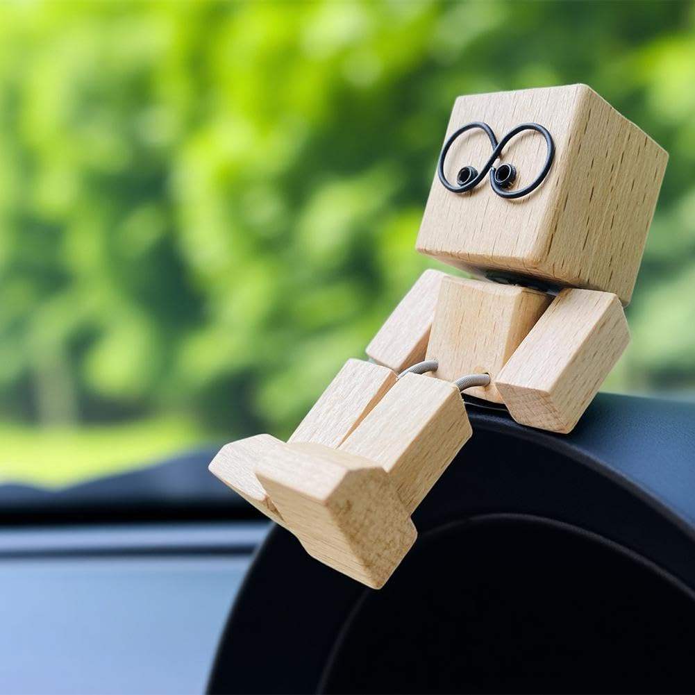 Handcrafted Wooden Block Buddy Figurine