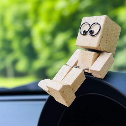 Handcrafted Wooden Block Buddy Figurine