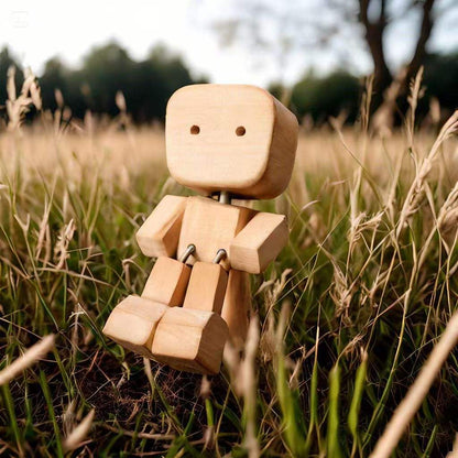 Handcrafted Wooden Block Buddy Figurine