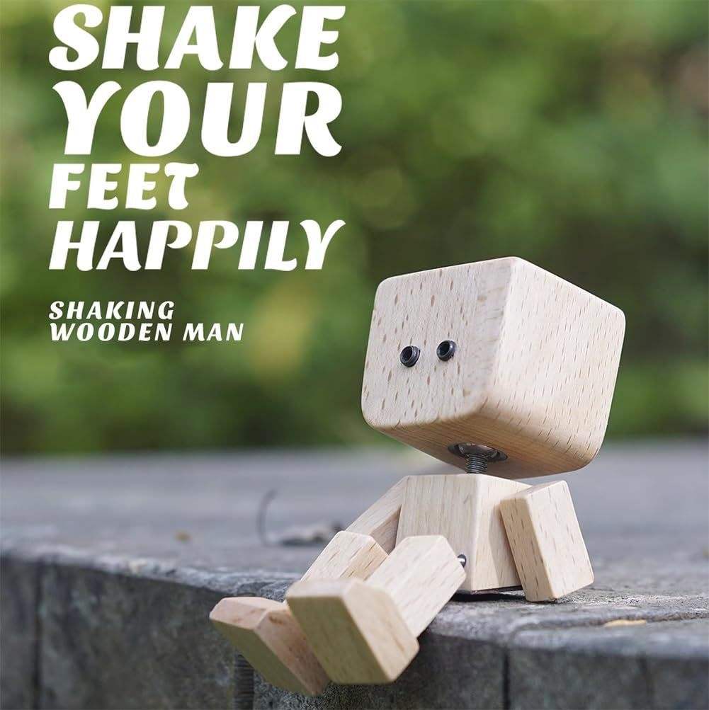 Handcrafted Wooden Block Buddy Figurine