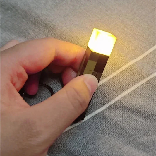 Minecraft Torch Keychain