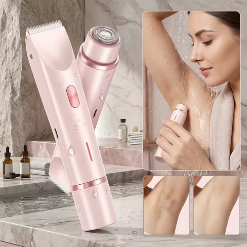 ✨ 2-in-1 Waterproof Dual Head Wet & Dry Trimmer – Precision Grooming Tool