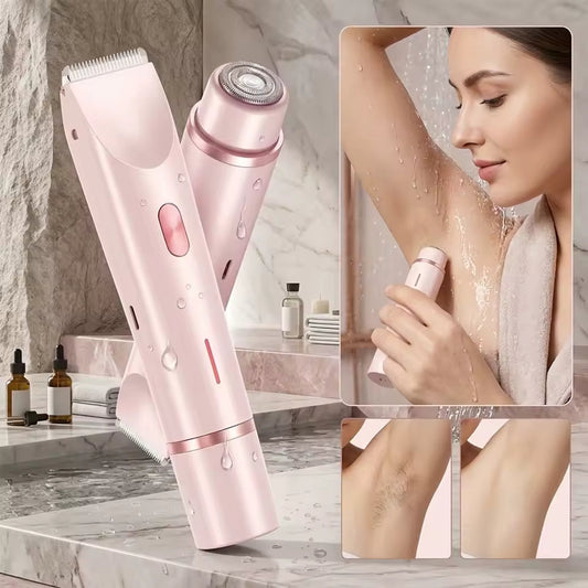 ✨ 2-in-1 Waterproof Dual Head Wet & Dry Trimmer – Precision Grooming Tool