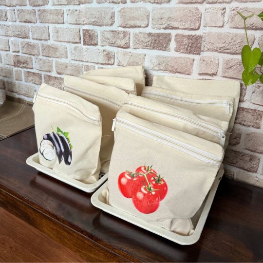 Reusable Cotton Vegetable Storage Bag