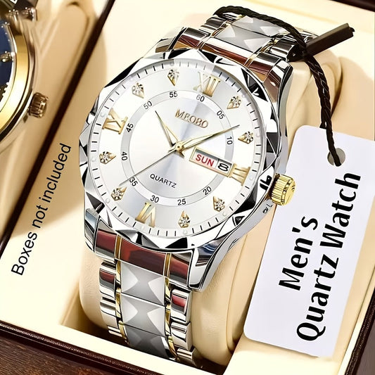 Men’s Stainless Steel Quartz Watch