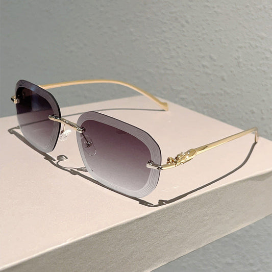 🌟 Trendy Rimless Gradient Sunglasses