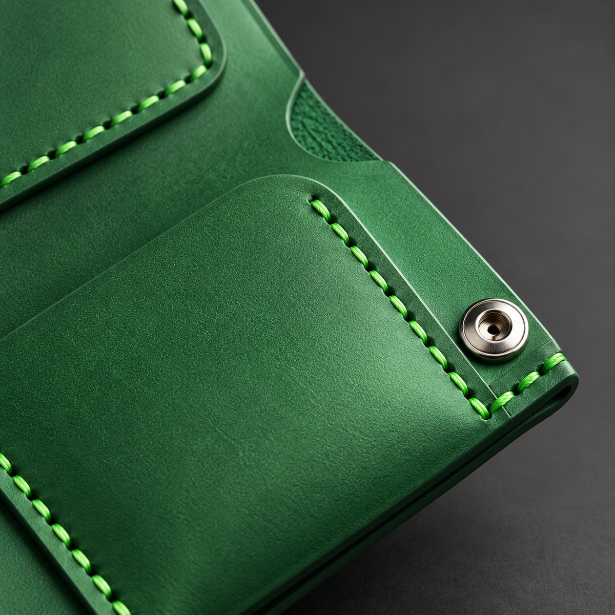 Sage Fold Green Slim Wallet