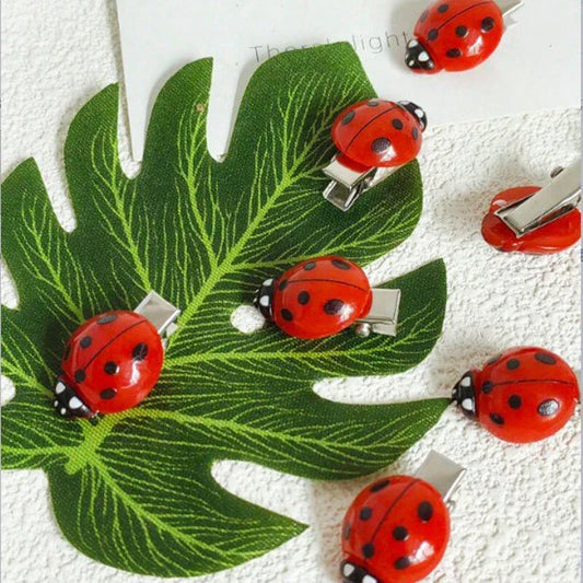 Ladybug Hair Clips