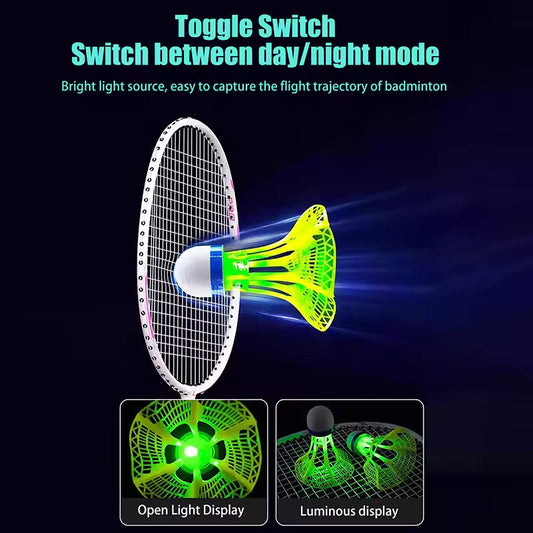 Glow LED Shuttlecock Set for Night Play