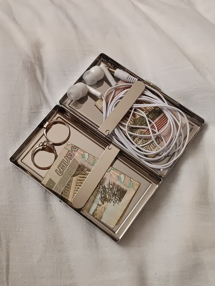 Stainless Steel Cigraette & Card Holder Wallet For Men