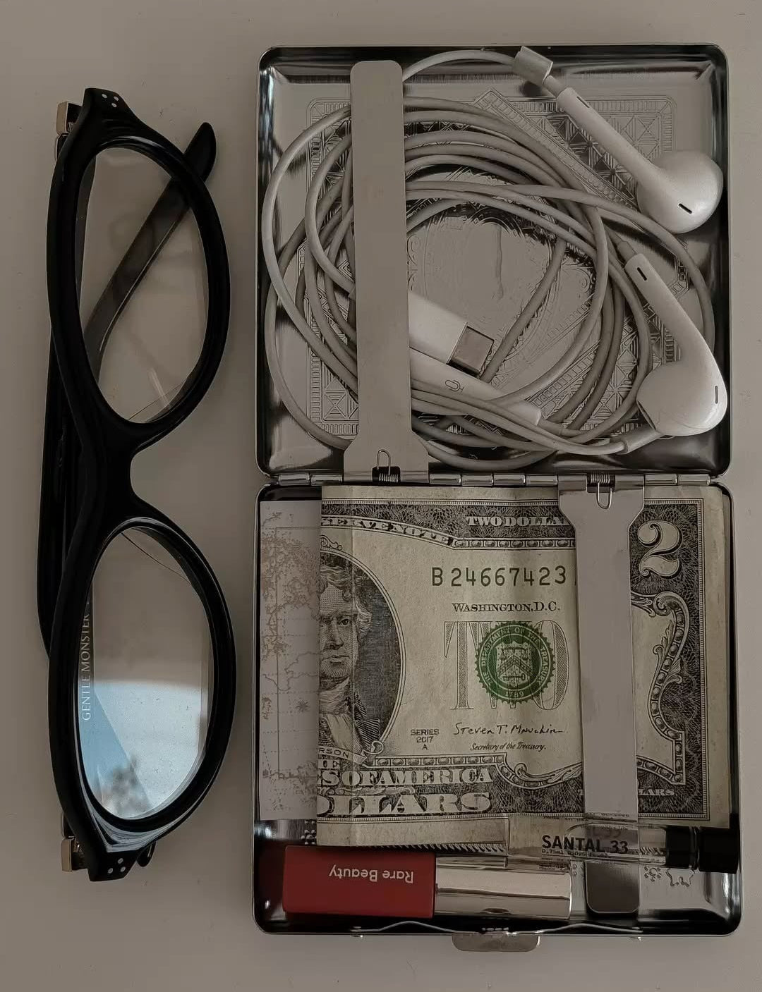 Stainless Steel Cigraette & Card Holder Wallet For Men