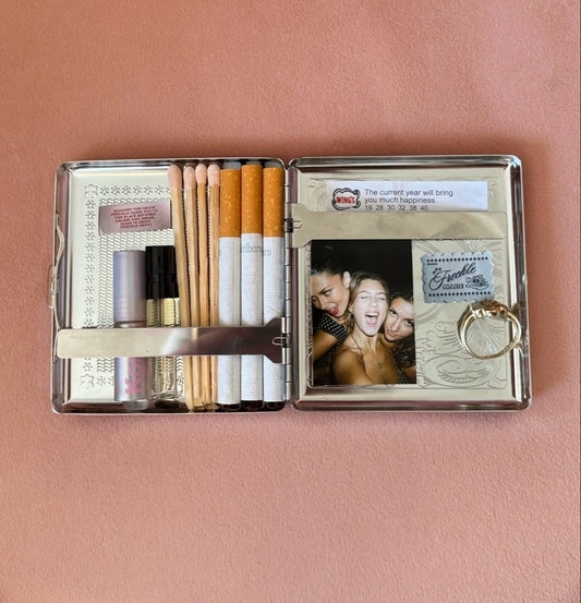 Stainless Steel Cigraette & Card Holder Wallet For Men