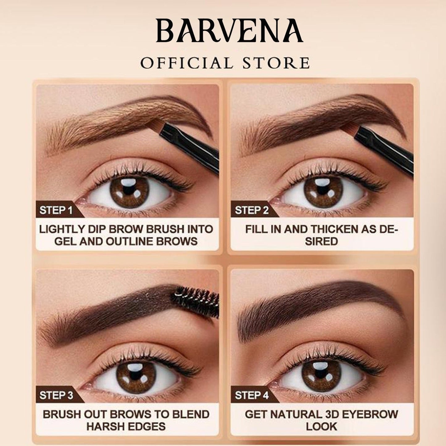 Eyebrow tint kit-long lasting & waterproof brow Dye gel