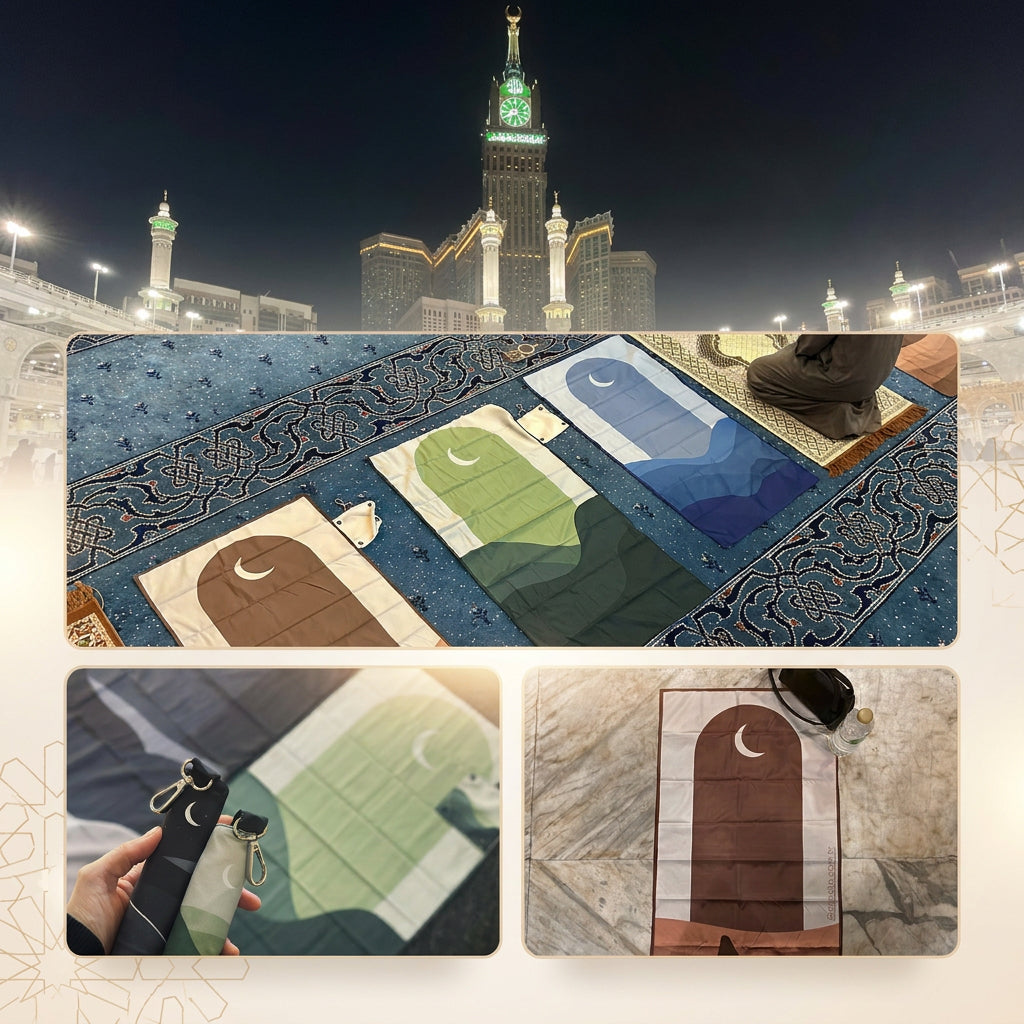 Mini Prayer Mat Keychain Charm – Islamic Janamaz Keyring