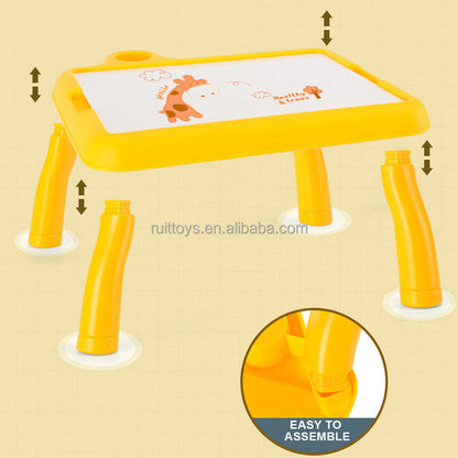 Kids LED Projector Drawing Table – Educational Tracing, Drawing & Painting Toy 🎨